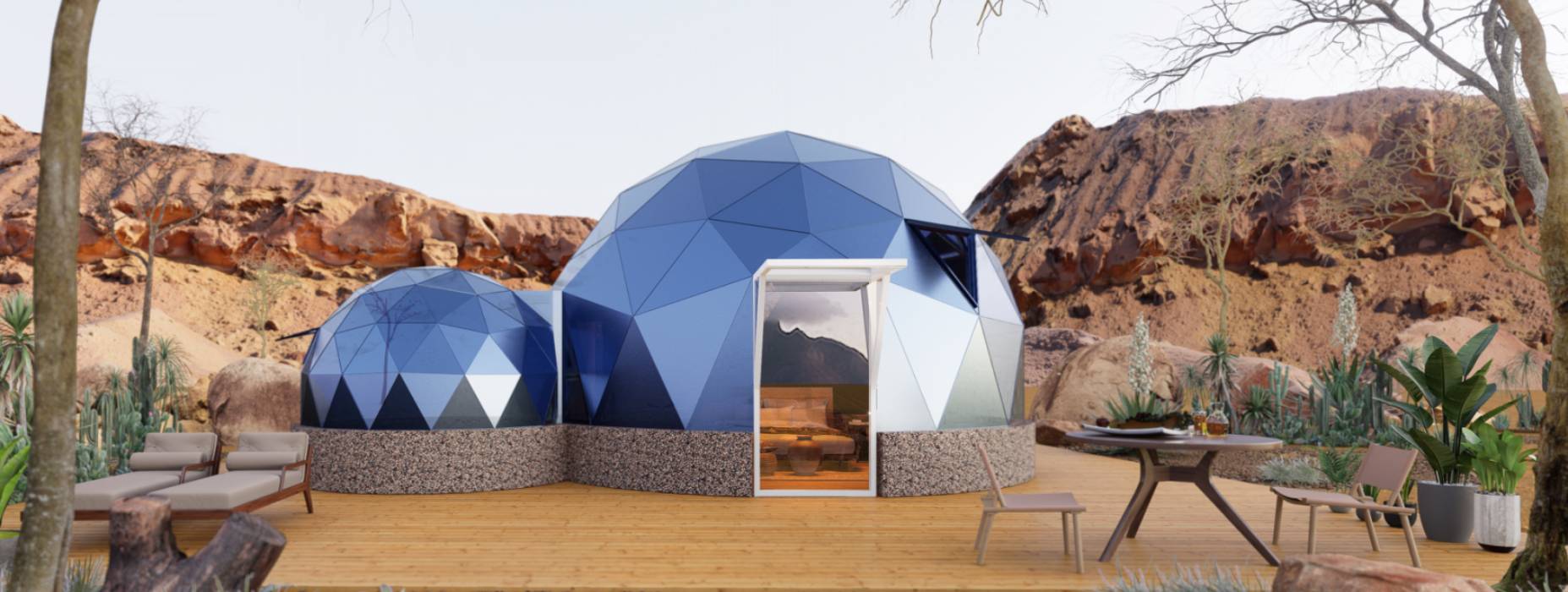 舞钢市球形智能光伏玻璃星空房